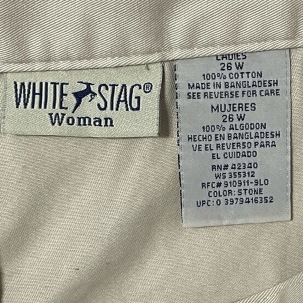 White‎ Stag Woman’s Khaki Skirt Size 26W - Picture 3 of 5